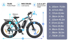 Load image into Gallery viewer, Dual Motor PEAK 3000W Electric Bike for Adults, 31mph 48V 23ah Electric Bicycle, 26" Fat Tire Mountain Bike UL2849
