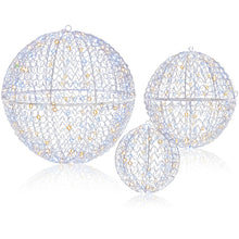 Load image into Gallery viewer, Tangkula 3 Pack Christmas LED Light Balls for Tree
