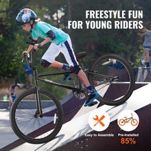 Load image into Gallery viewer, VEVOR BMX Bike, 24 - Inch Wheel Freestyle Bike, BMX Race Bike with 4 Pegs, Beginner - Level BMX to Advanced Riders, BMX Bicycles for Teen Adult Men Women, Durable Hi - Ten Steel Frame, Easy to Assemble