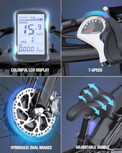 Load image into Gallery viewer, Dual Motor PEAK 3000W Electric Bike for Adults, 31mph 48V 23ah Electric Bicycle, 26" Fat Tire Mountain Bike UL2849