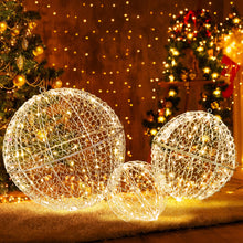 Load image into Gallery viewer, Tangkula 3 Pack Christmas LED Light Balls for Tree