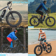 Load image into Gallery viewer, Dual Motor PEAK 3000W Electric Bike for Adults, 31mph 48V 23ah Electric Bicycle, 26" Fat Tire Mountain Bike UL2849