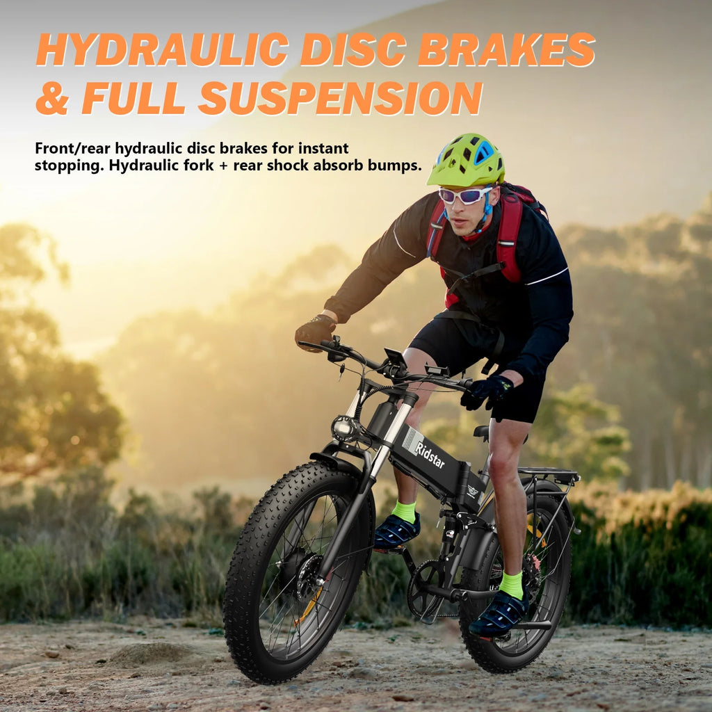 Dual Motor PEAK 3000W Electric Bike for Adults, 31mph 48V 23ah Electric Bicycle, 26" Fat Tire Mountain Bike UL2849