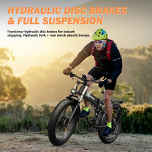 Load image into Gallery viewer, Dual Motor PEAK 3000W Electric Bike for Adults, 31mph 48V 23ah Electric Bicycle, 26" Fat Tire Mountain Bike UL2849