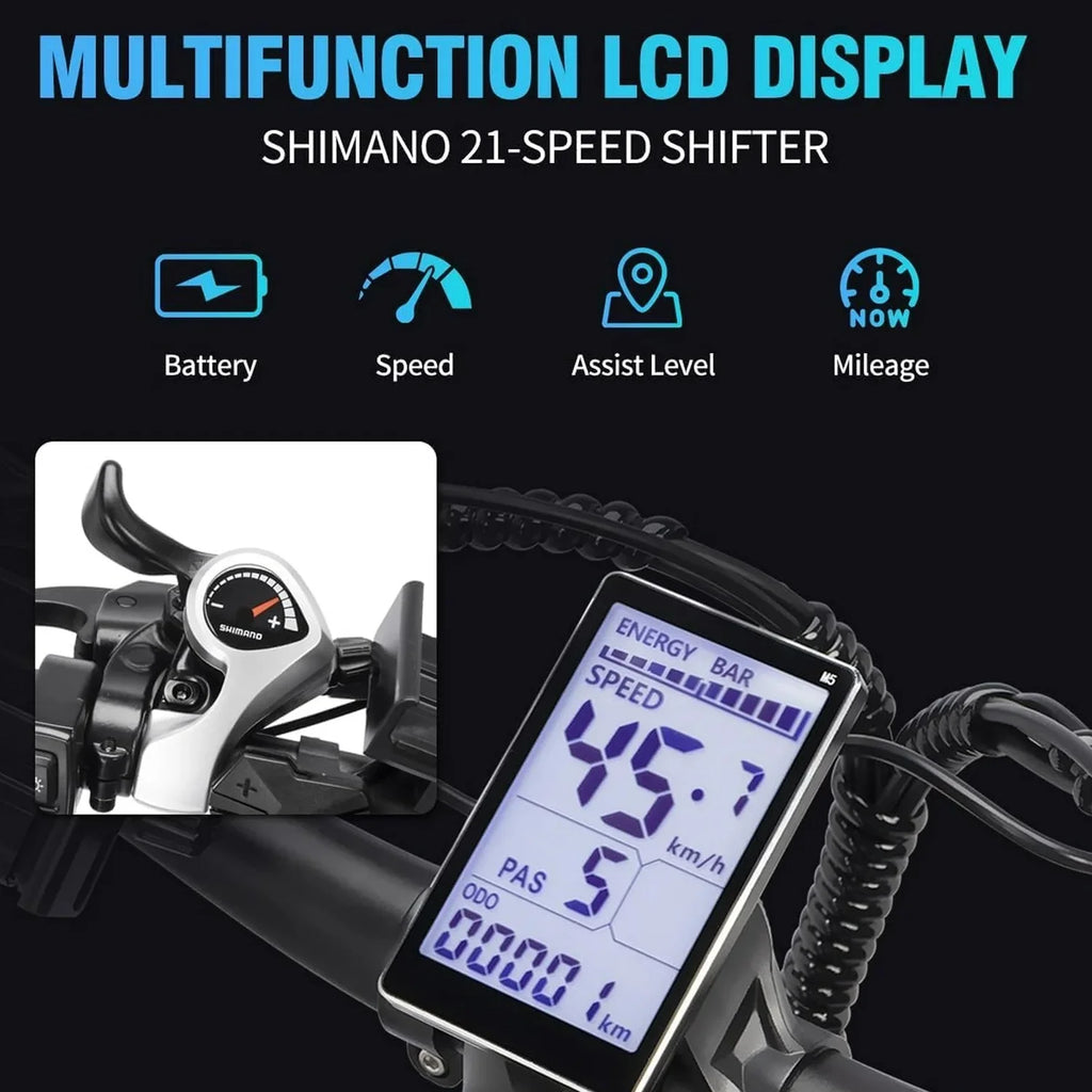 Dual Motor PEAK 3000W Electric Bike for Adults, 31mph 48V 23ah Electric Bicycle, 26" Fat Tire Mountain Bike UL2849