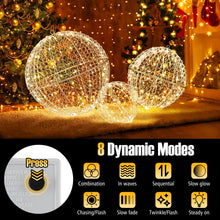 Load image into Gallery viewer, Tangkula 3 Pack Christmas LED Light Balls for Tree