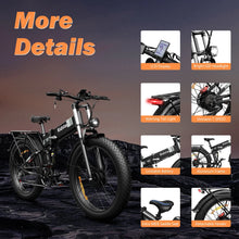 Load image into Gallery viewer, Dual Motor PEAK 3000W Electric Bike for Adults, 31mph 48V 23ah Electric Bicycle, 26" Fat Tire Mountain Bike UL2849